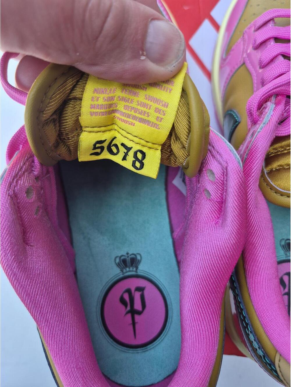 Parris Goebel Nike Dunk Low QS Playful Pink Women's Sz 7.5 - Picture 6 of 10